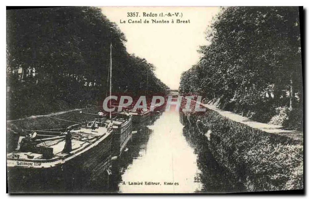 Der Kanal von Nantes nach Brest — Redon (I.-&-V.) — A. Lamiré, Roanne - Vorderseite