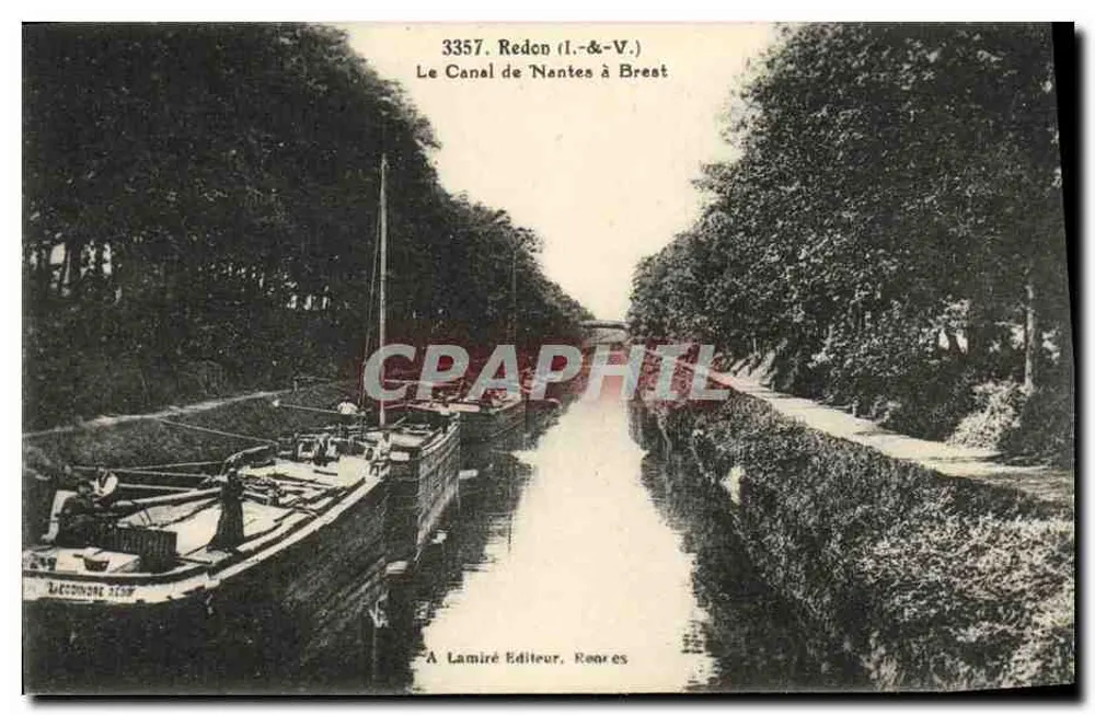 Der Kanal von Nantes nach Brest — Redon (I.&-V.) — Verlag A. Lamiré, Rennes - Vorderseite