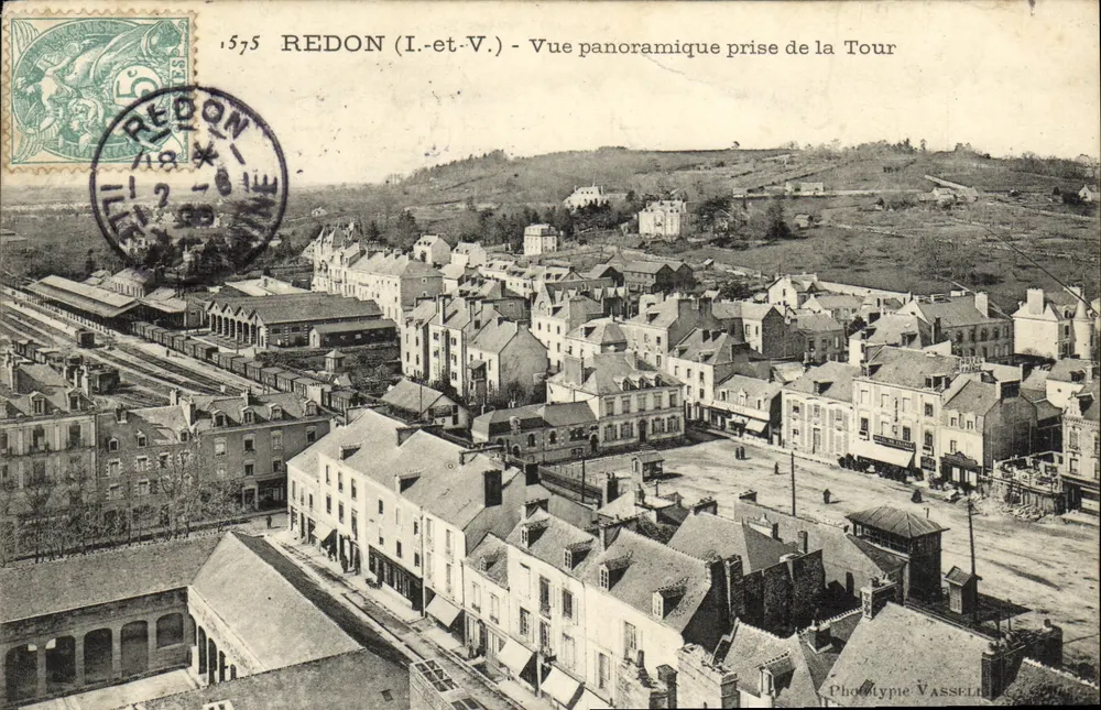 Redon (I.-et-V.) - Panoramablick von der Turm — Phototype Vasselle, Nr. 1575 - Vorderseite