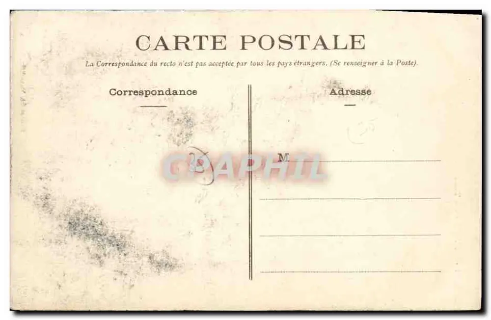Redon - A Torre - O Colégio — Fototipia Vassellier, Nantes, n°351 - Verso
