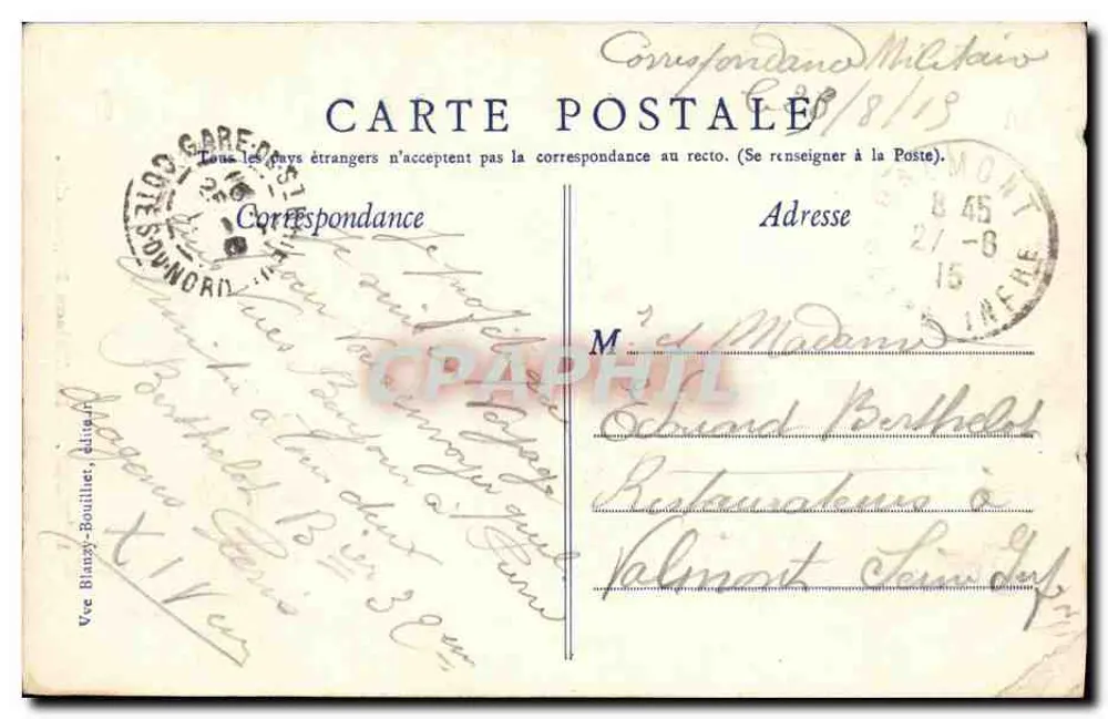 Rennes — A Maison Duguesclin — Impressora Lepage - Verso