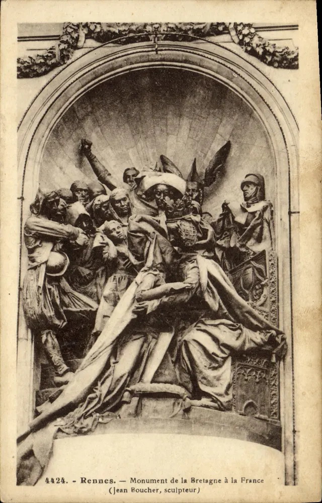 Rennes — Denkmal der Bretagne für Frankreich — (Jean Boucher, Bildhauer) - Vorderseite