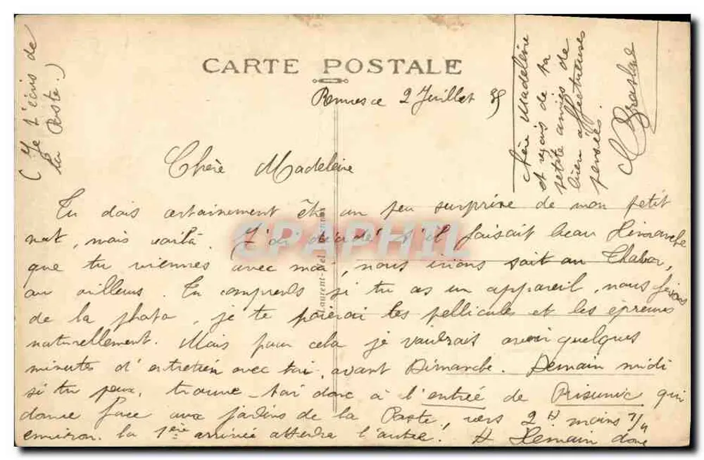 Rennes — Denkmal der Bretagne für Frankreich — (Jean Boucher, Bildhauer) - Rückseite