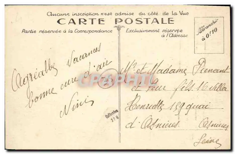 Rennes — O Liceu — Editor não identificado, número de série 17 - Verso