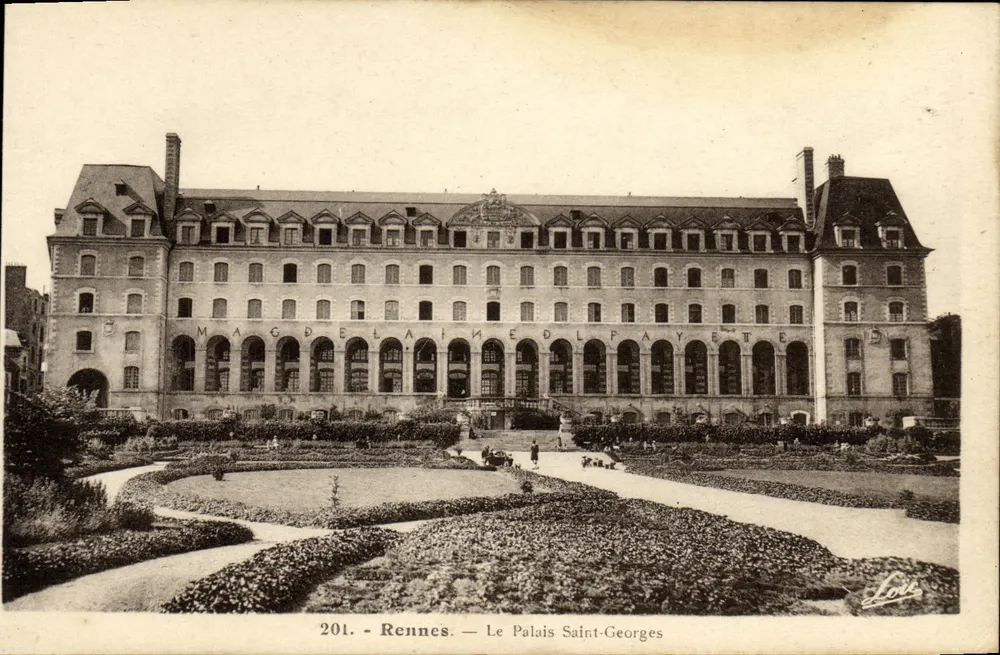 Rennes — O Palácio de São Jorge — Editor Laurent, n°201 - Frente