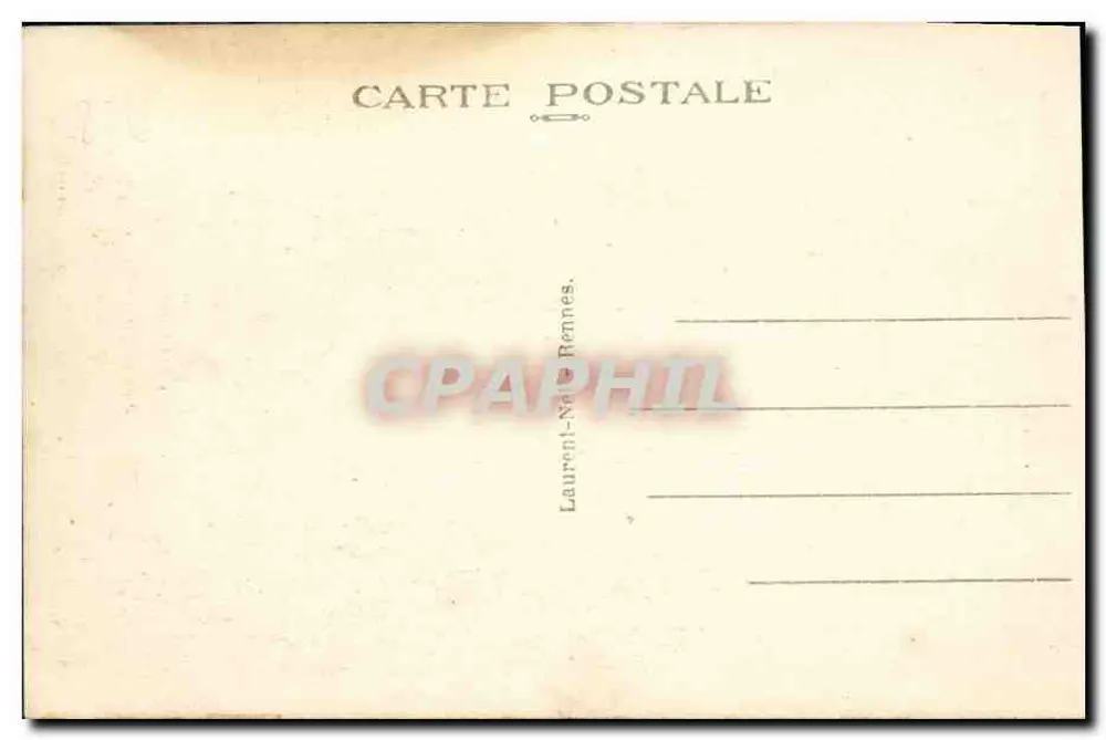 Rennes — O Palácio de São Jorge — Editor Laurent, n°201 - Verso