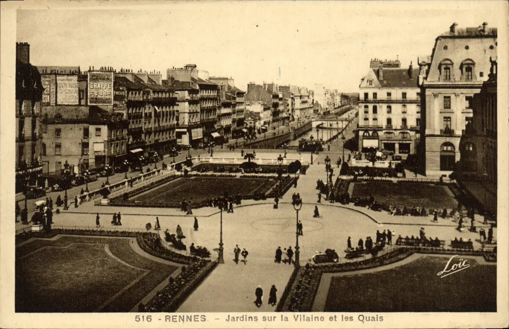 Rennes — Gärten entlang der Vilaine und der Quais — Loïc, n° 516 - Vorderseite