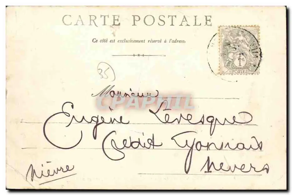 Rennes — Gare de Viarmes, bâtiment et voies ferrées — A.G. N.54 - Rückseite