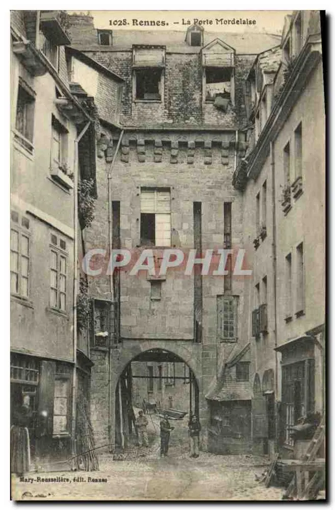 Rennes — La Porte Mordelaise — Mary-Roussellère, edição Rennes - Frente