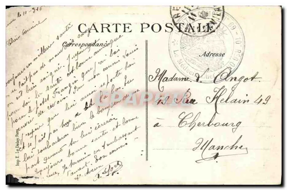 Rennes — Avenue de Latour-d'Auvergne — éditeur La Bretagne, n°73 - Rückseite