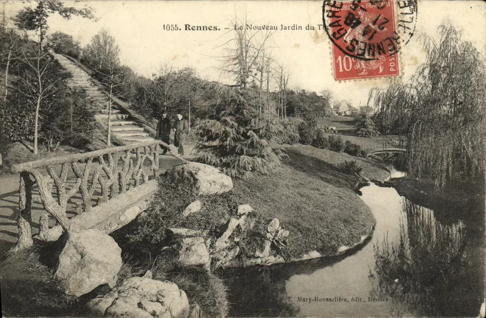 Rennes — Der Neue Garten des Theaters — É. Mary-Roussellière, Verlag, Rennes - Vorderseite