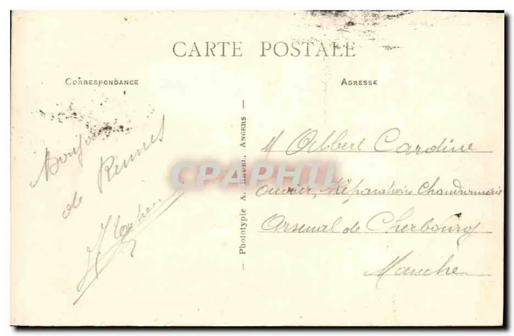 Les Serrés du Jardin des Plantes — Rennes (Ille-et-Vilaine) — Fototipia A. Harel, Angers - Verso