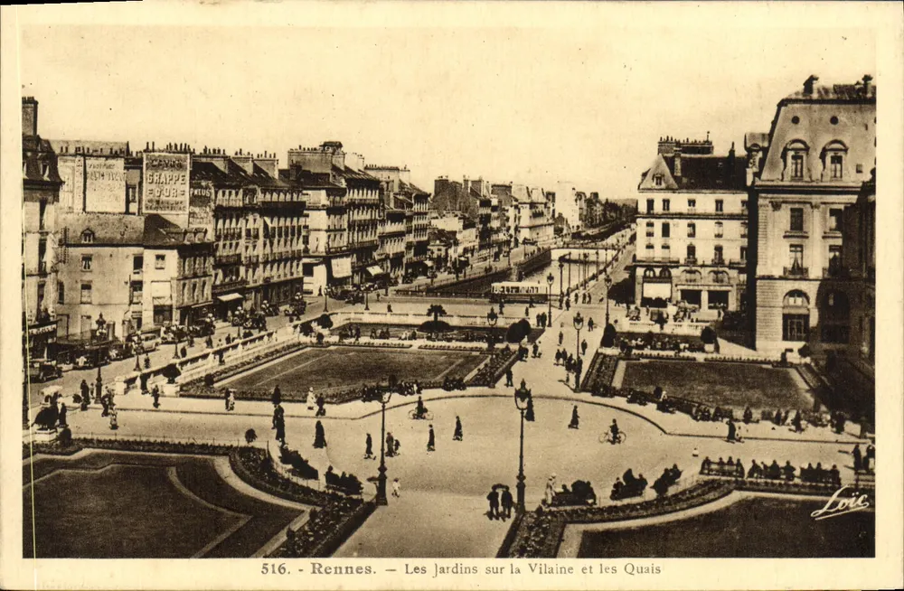 Rennes — Die Gärten am Vilaine und die Ufer — Loïc, n° 516 - Vorderseite