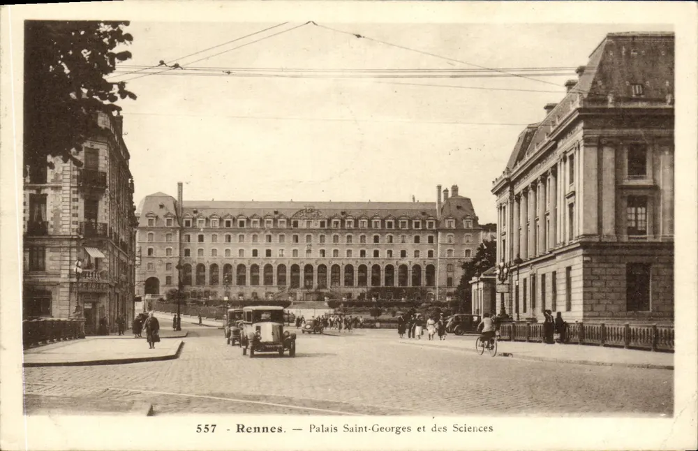 Rennes — Palácio de São Jorge e das Ciências — editor Laurent-Nel, n° 557 - Frente