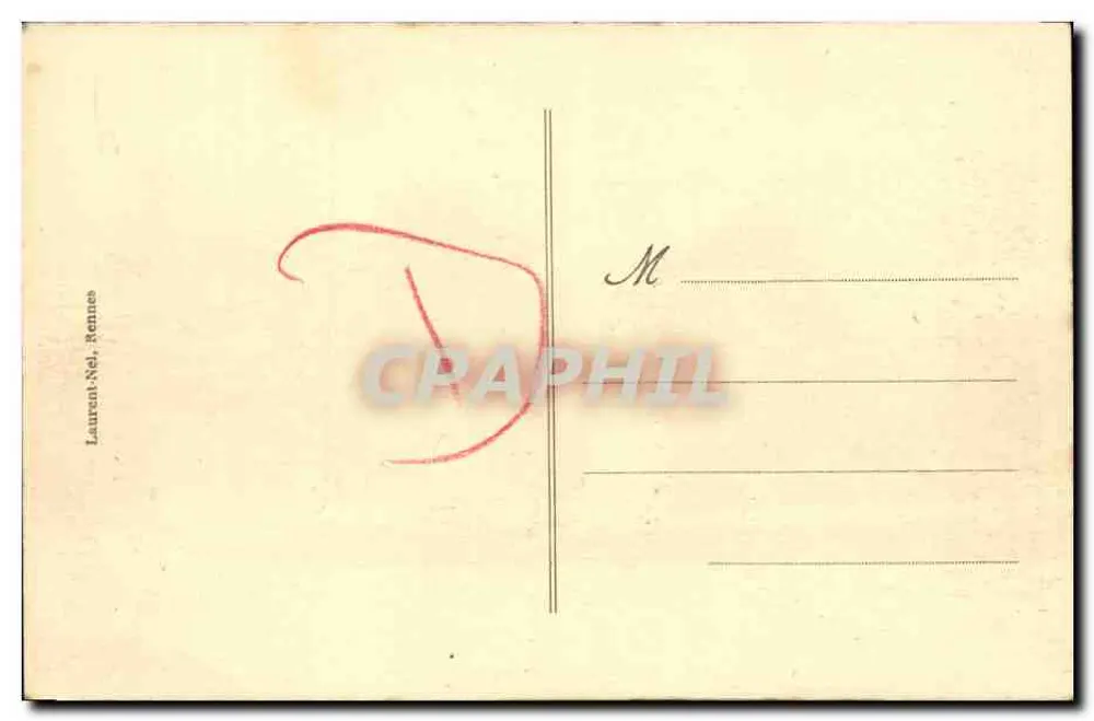 Rennes - Palácio do Comércio — editor Laurent-Noël, n° 4418 - Verso