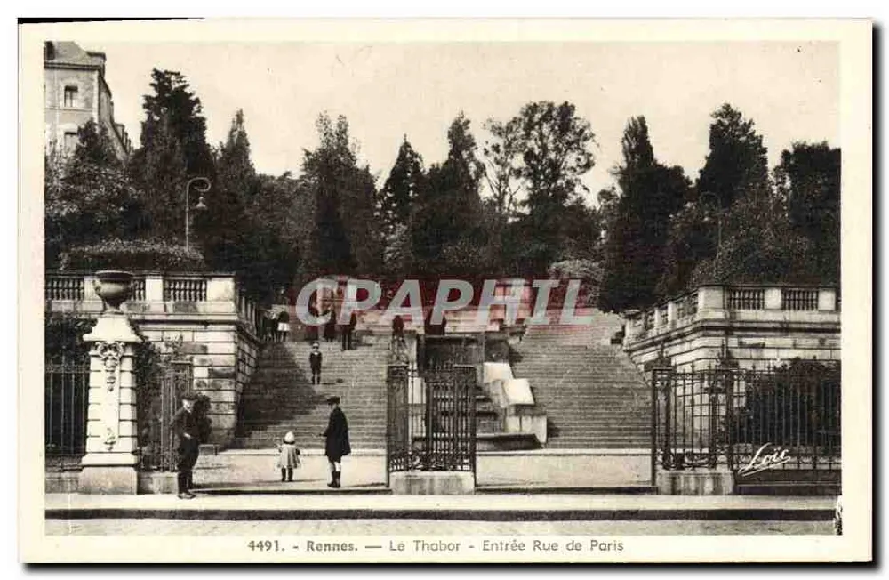 Rennes — Het Thabor — Invoer van de Rue de Paris — Uitgever Loït, n° 4491 - Voorkant