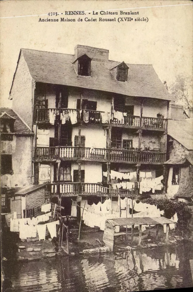 Rennes - Le Château Branlant - Ancienne Maison de Cadet Roussel (17. Jahrhundert) - Vorderseite