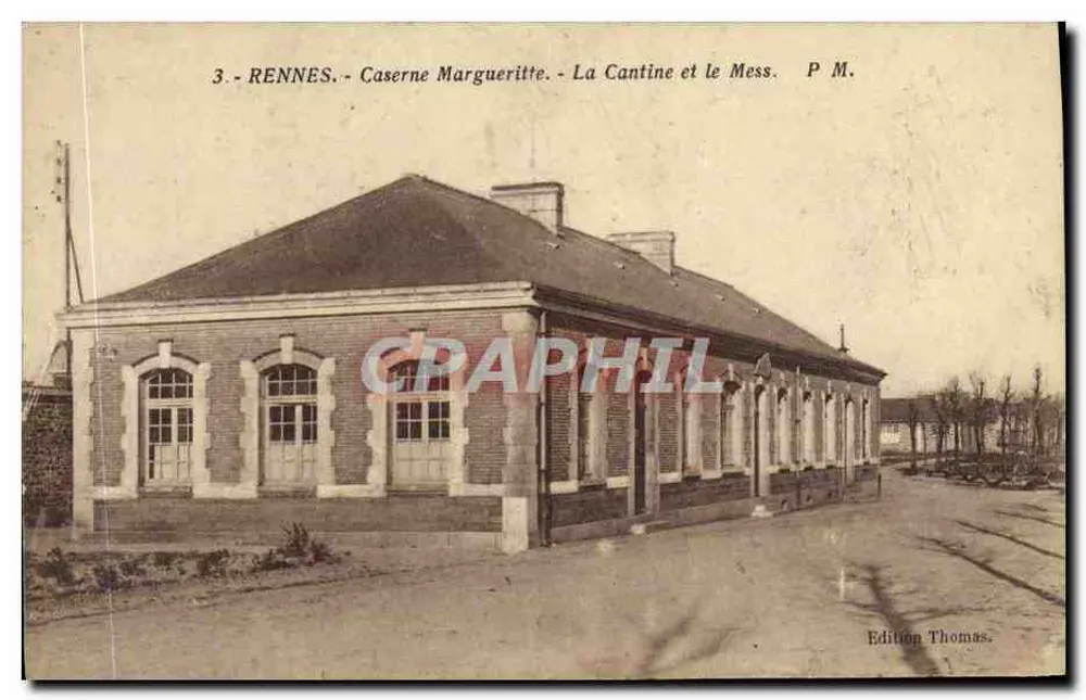 Rennes - Caserne Margueritte - La Cantine et le Mess - Édition Thomas - Frente