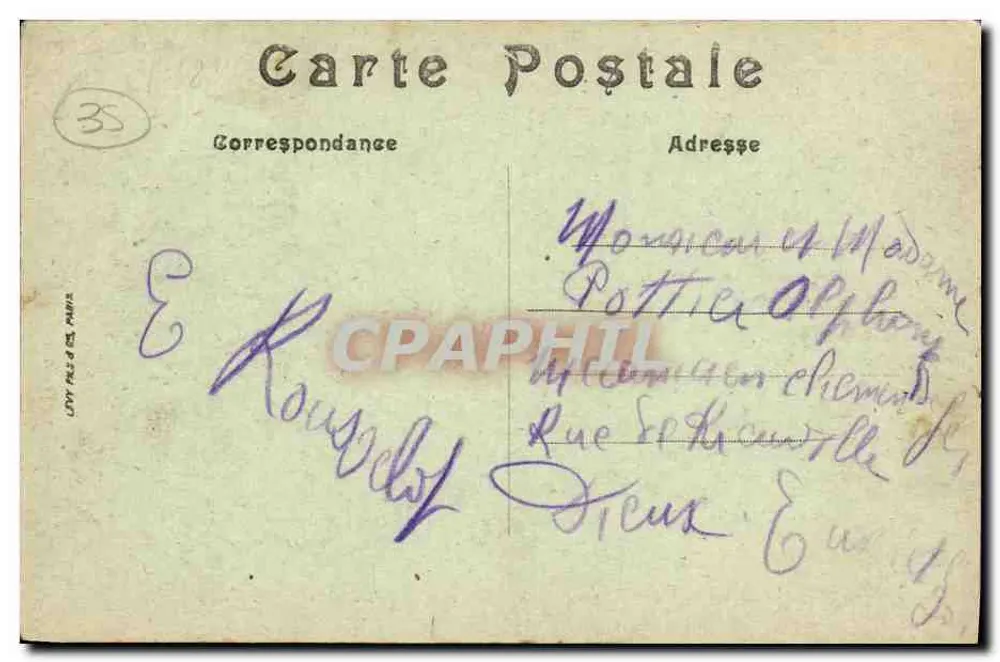 Rennes — Viertel der Herzogin Anne — A.G. n°151 - Rückseite