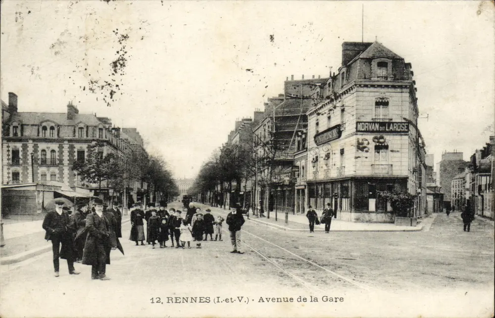 Avenue de la Gare — Rennes (Il-et-V.) — Verlag Rennes (I.-et-V.) Nr. 12 - Vorderseite