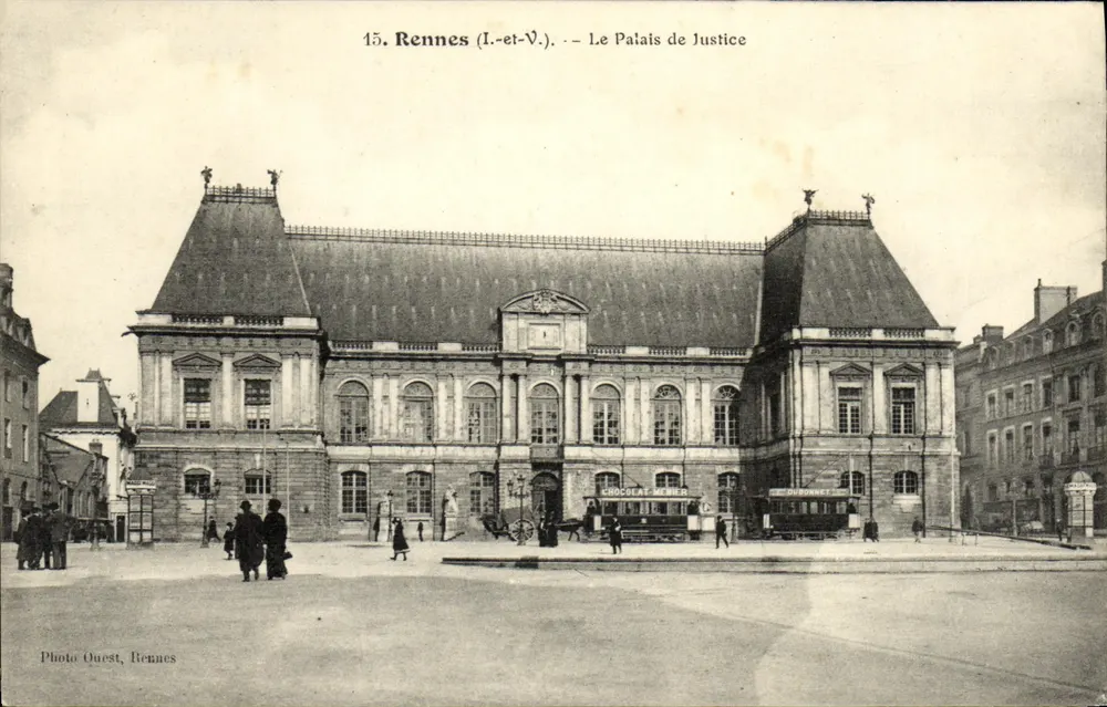Rennes (Ille-et-Vilaine) — Het Paleis van Justitie — Foto Ouest, Rennes, n°15 - Voorkant