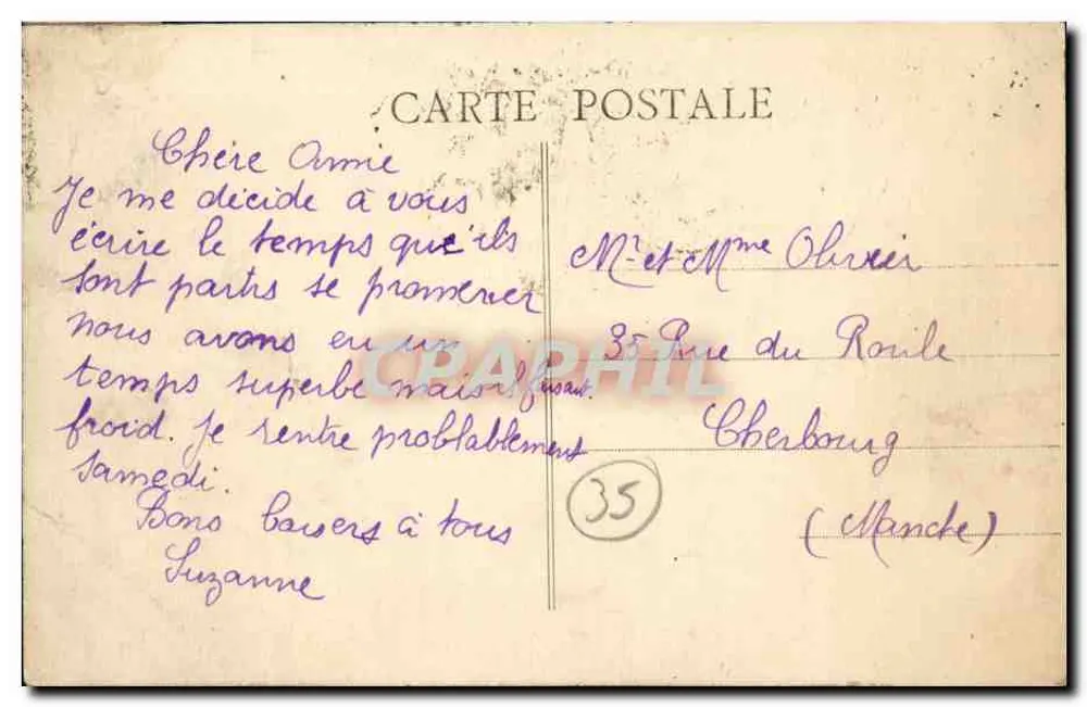 Rennes (Ille-et-Vilaine) — Vue générale, côté sud-ouest — A. B. - Verso