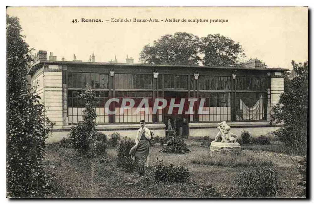 Rennes — École des Beaux-Arts — Praktisches Skulptur-Atelier - Vorderseite
