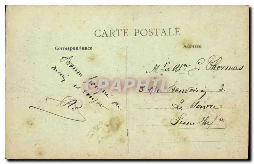 Rennes - Bairro do Colombier — Coleção N. Le Trilonnaire, n°76 - Verso