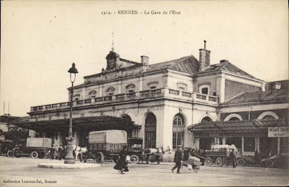 Rennes - De Station van de Staat — Collectie Laurent-Nel, nr. 4414 - Voorkant