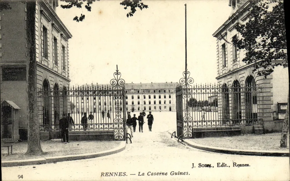 Rennes — La Caserne Guines — J. Sonny, Edit., Rennes. - Vorderseite