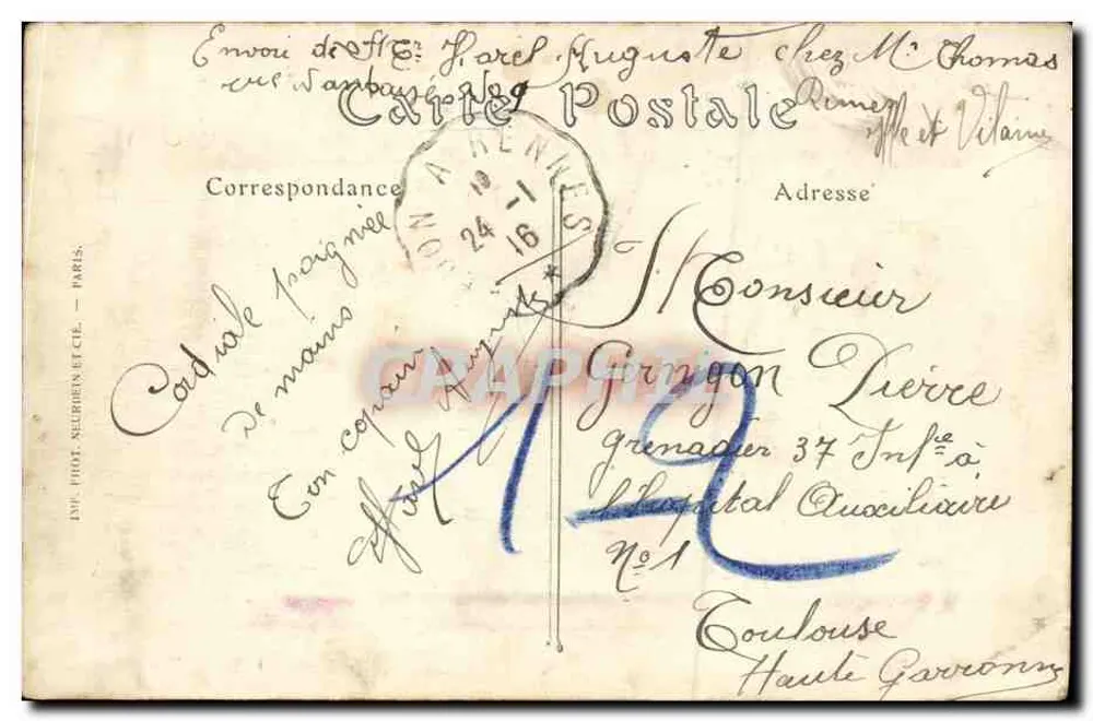 Rennes (Ille-et-Vilaine). Os Novos Jardins — J. Soury, Fot. Rennes, n°129 - Verso