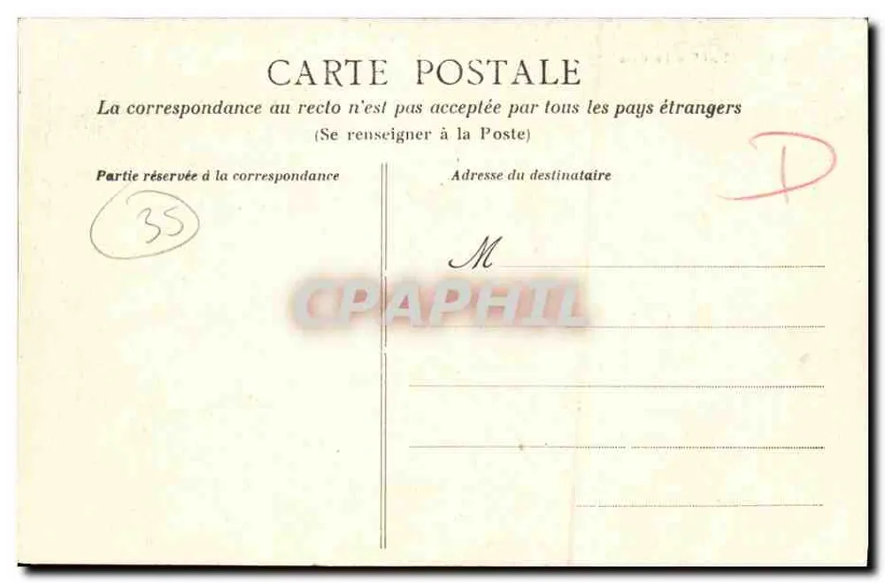 Rennes - A Estação — Coleção A. Dechelette, Rennes — n°145 - Verso