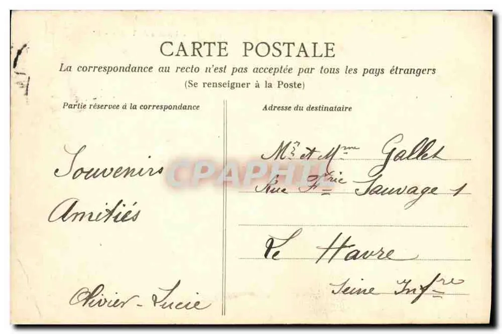 Rennes - Ein Stück vom Thabor - Neuer Garten — A.G. 74 - Rückseite