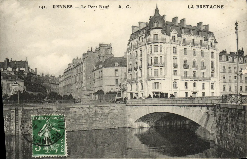 Rennes — O Ponte Novo — A.G. — A Bretanha - Frente