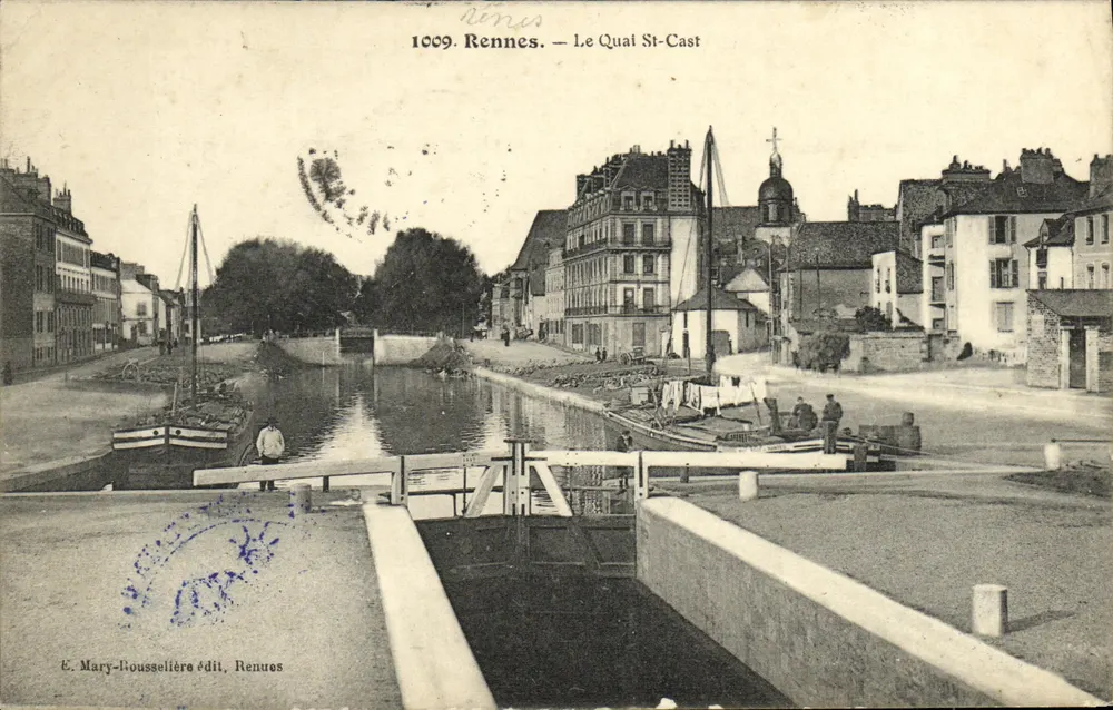 Rennes — O Quai Saint-Cast — É. Mary-Rousselière, Rennes - Frente
