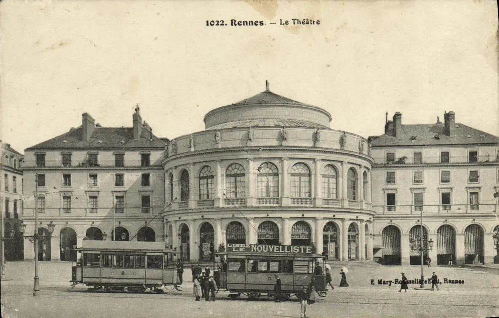 Rennes — Ansicht des Theaters — E. Mary-Roussellière, Rennes - Vorderseite