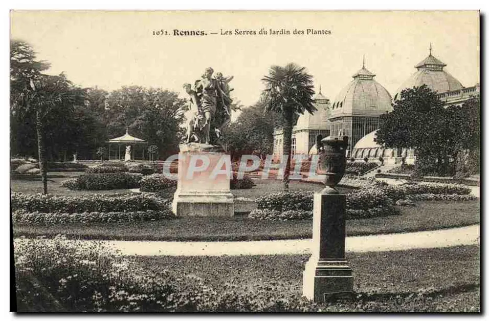 Rennes — Die Gewächshäuser des Jardin des Plantes — n° 1052 - Vorderseite