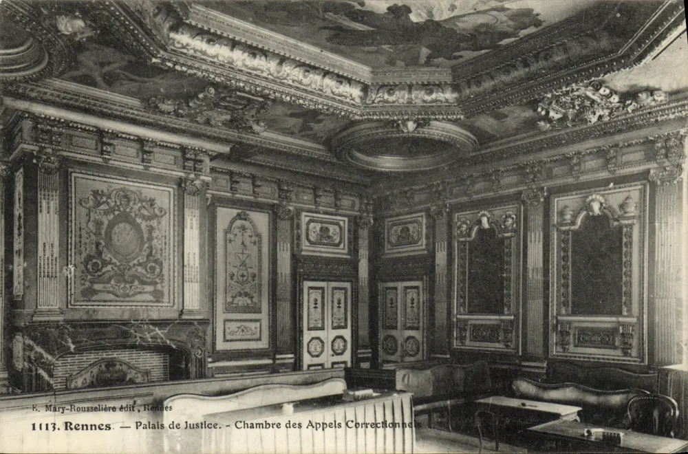 Rennes — Palast der Gerechtigkeit — Kammer der Berufungsgerichte — F. Mary-Rousselière Verlag, Rennes - Vorderseite