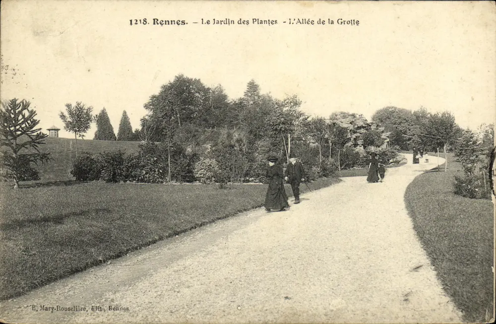 Rennes - Der Botanische Garten - Der Höhengang — E. Mary-Rousellière, Verlag Rennes - Vorderseite