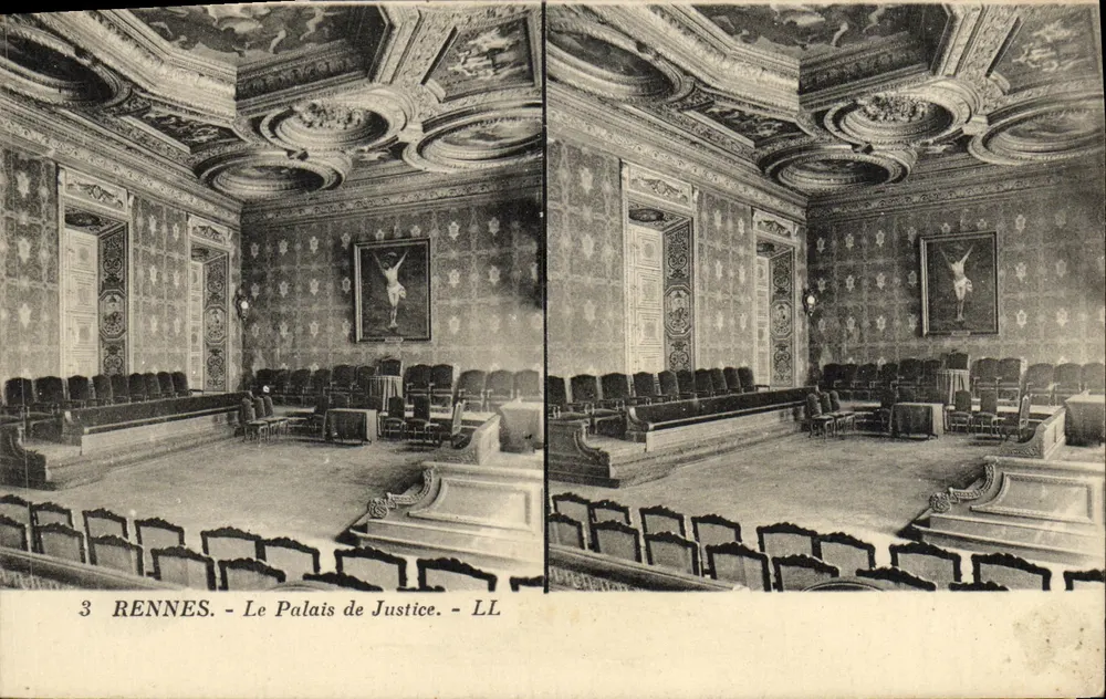 Rennes - O Palácio de Justiça - LL - Frente