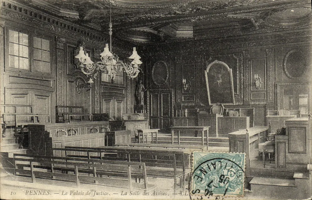 Rennes — Das Palais de Justice — Die Saal der Assisen — A.L. Verlag, Nr. 10 - Vorderseite