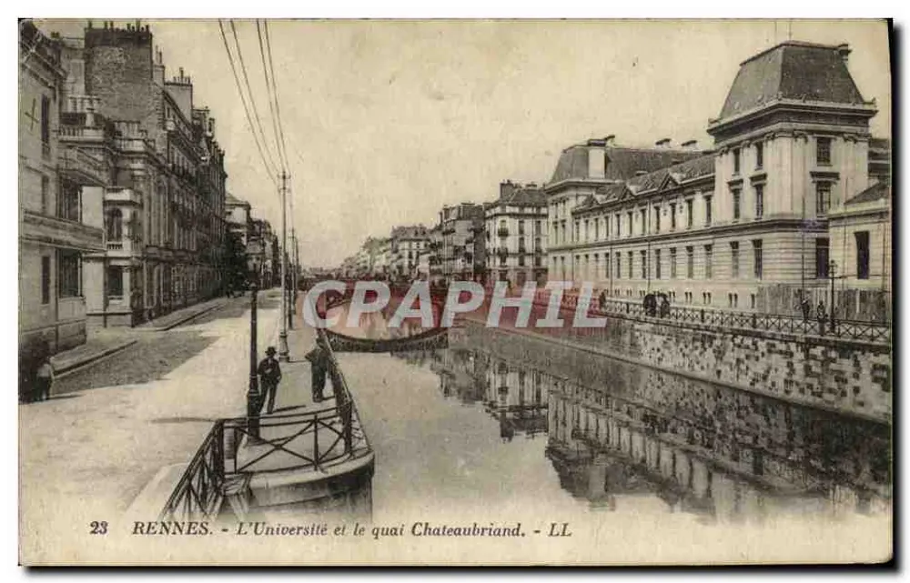 Rennes - Die Universität und der Chateaubriand-Quai - LL - Vorderseite