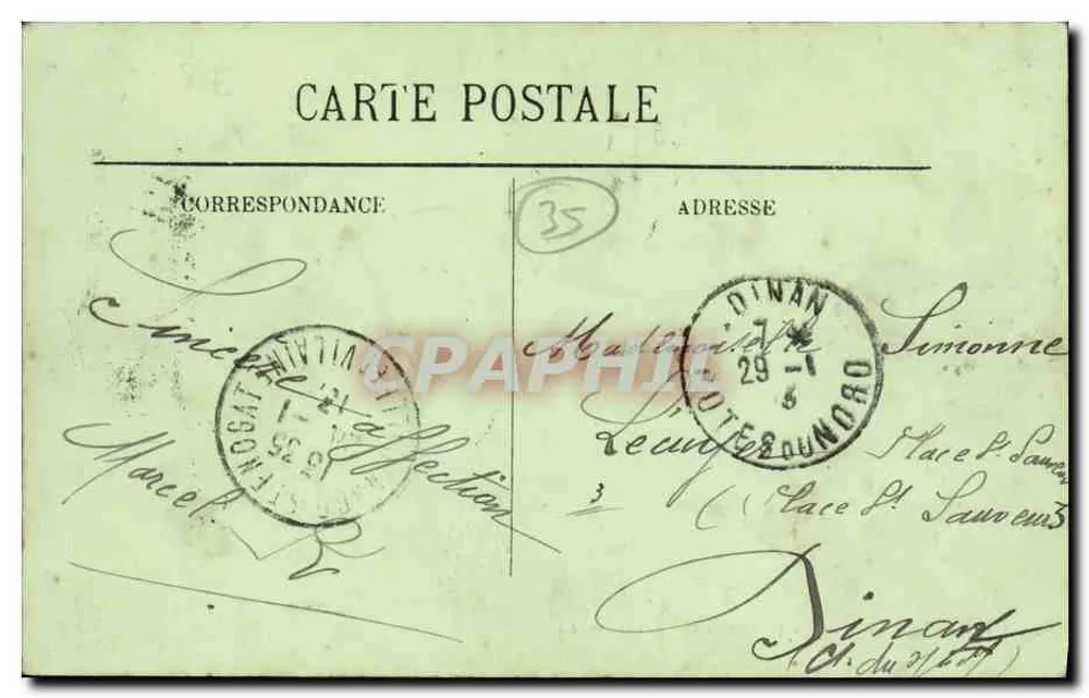 Rennes — O Quai da Universidade — LL. n°112 - Verso