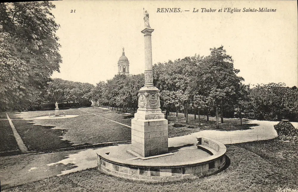 Rennes — Der Thabor und die Kirche Sainte-Mélaine — Unbekannter Verlag, Seriennummer 21 - Vorderseite