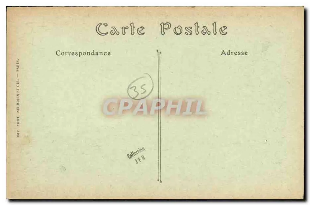 Rennes — Le Mail und Place de la Mission — Impr. Phot. Neuboin et Cie, Paris - Rückseite