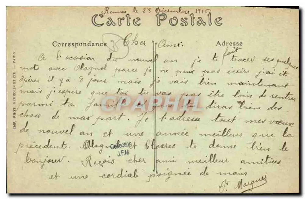 Rennes — A Escola de Medicina — Farmácia Química / Física Fisiologia — ND. Fot. - Verso