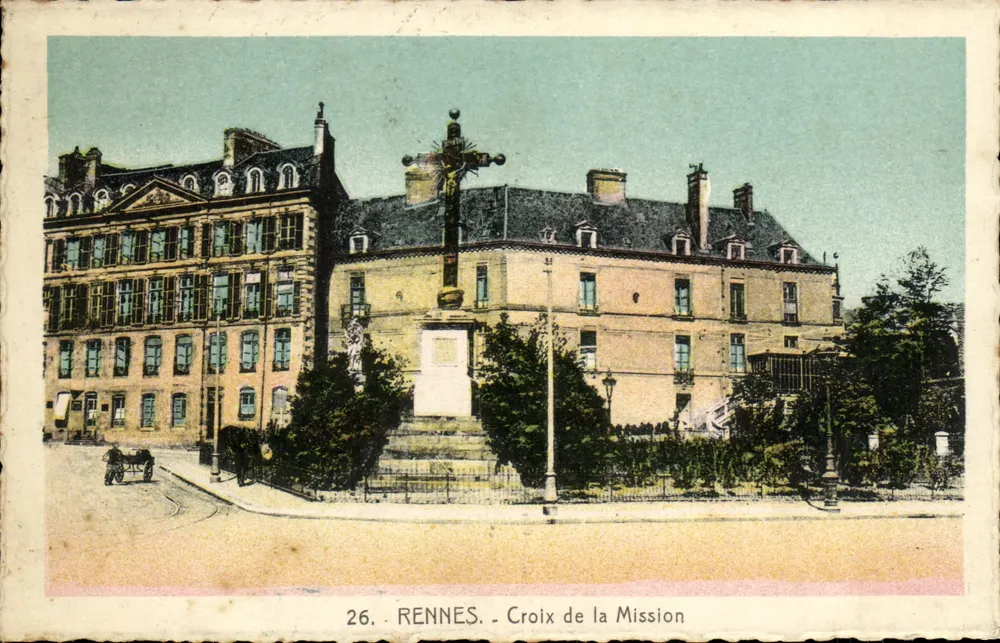 Rennes - Croix de la Mission — uitgever Rennes, n° 26 - Voorkant
