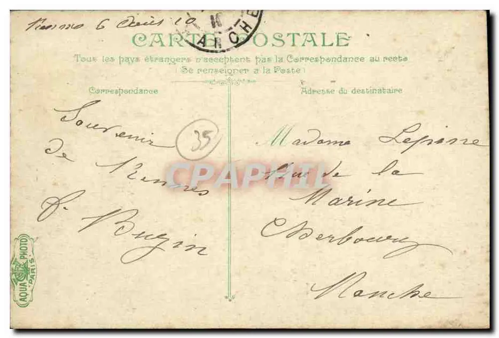 Rennes. Kirche Notre-Dame de Bonnes-Nouvelles — Verlag L.V. Co. n°604 - Rückseite