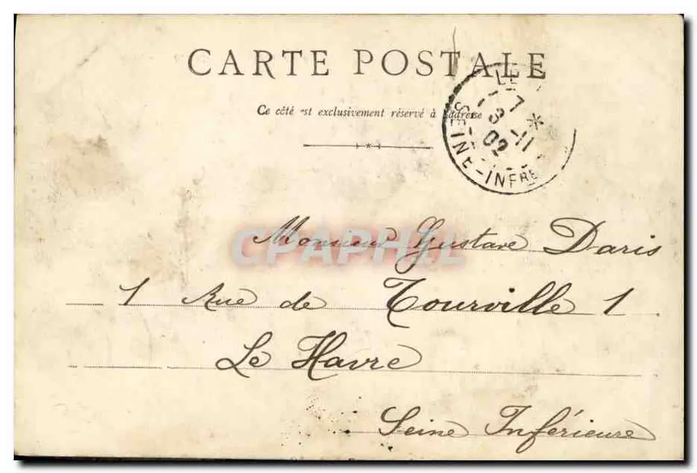 Rennes - Arquiepiscópio — editor A.G., n°8 - Verso