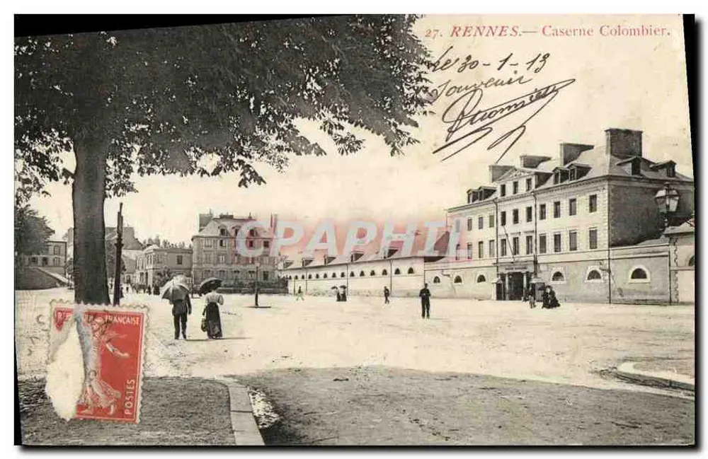 Rennes — Caserne Colombier — Imprimerie de Journeur - Vorderseite